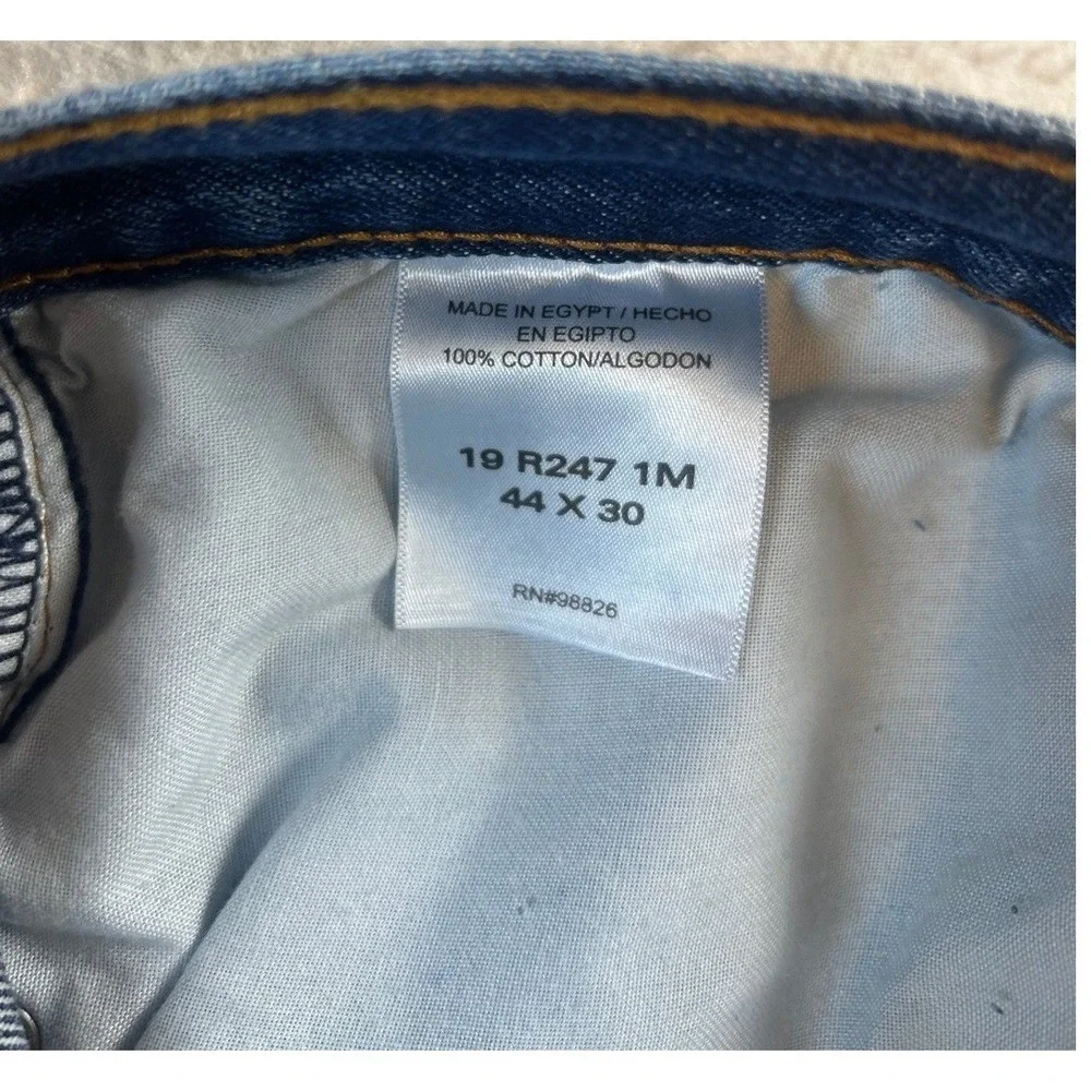 C.E. Schmidt Workwear Mens Jeans Blue Cotton Denim Straight Leg‎ 44x30
